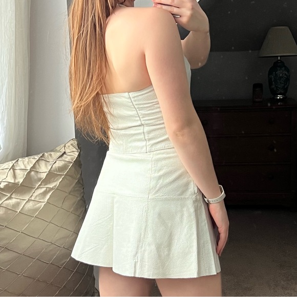 Vintage Y2K Wilsons Leather White 2 Piece Matching Set - Picture 7 of 14